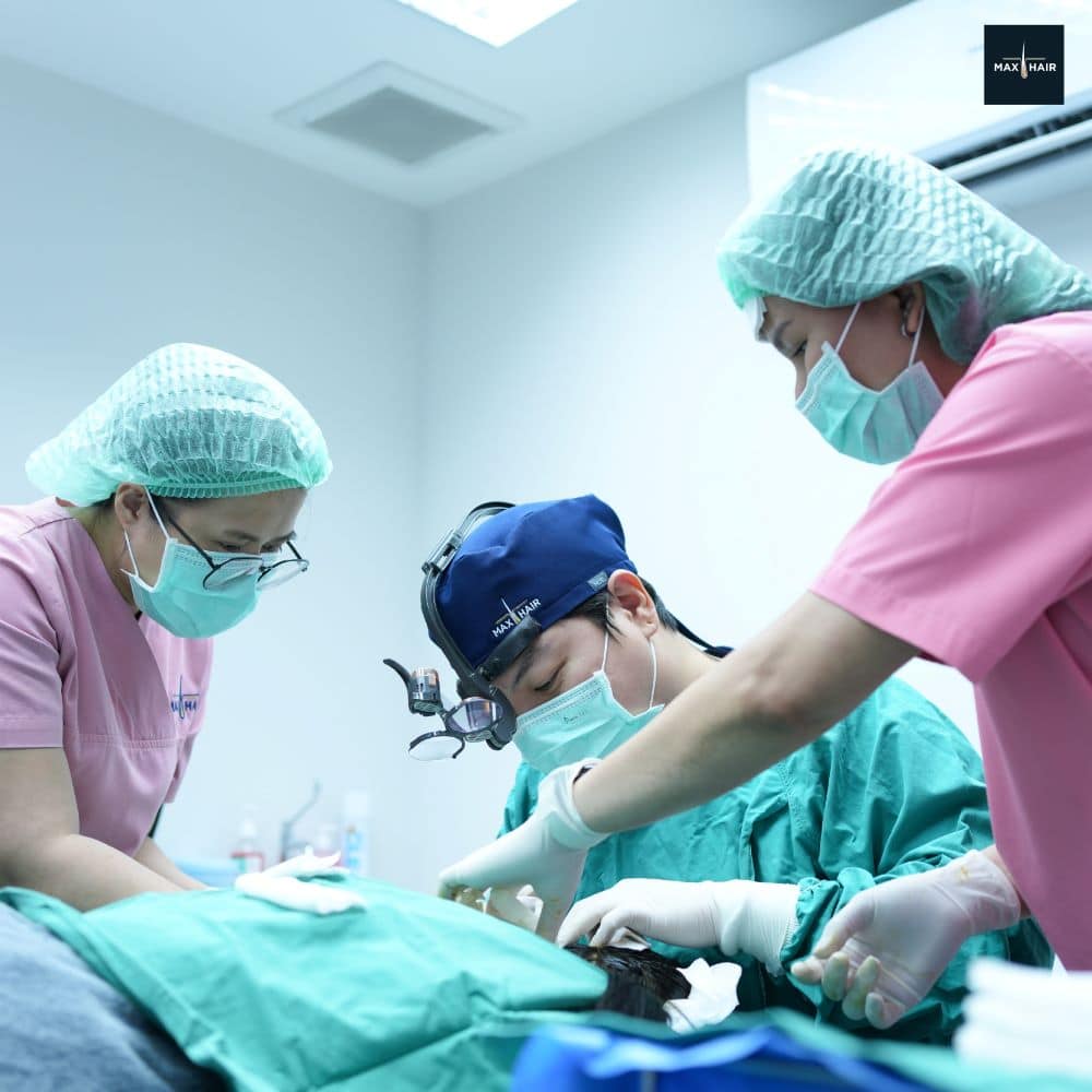ทุกขั้นตอนของการปลูกผม Long Hair Transplant มีความปลอดภัย
